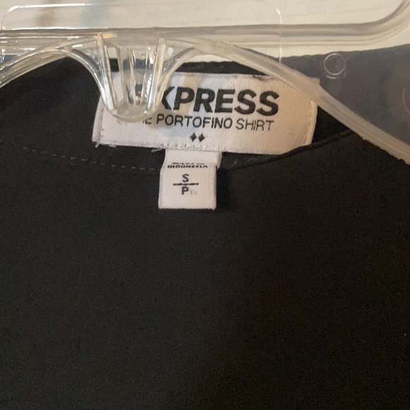 Black express portofino button down top - Picture 2 of 3